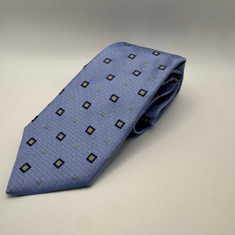 Brooks Brothers Makers & Merchants Geometric‎ AOP Tie STAIN